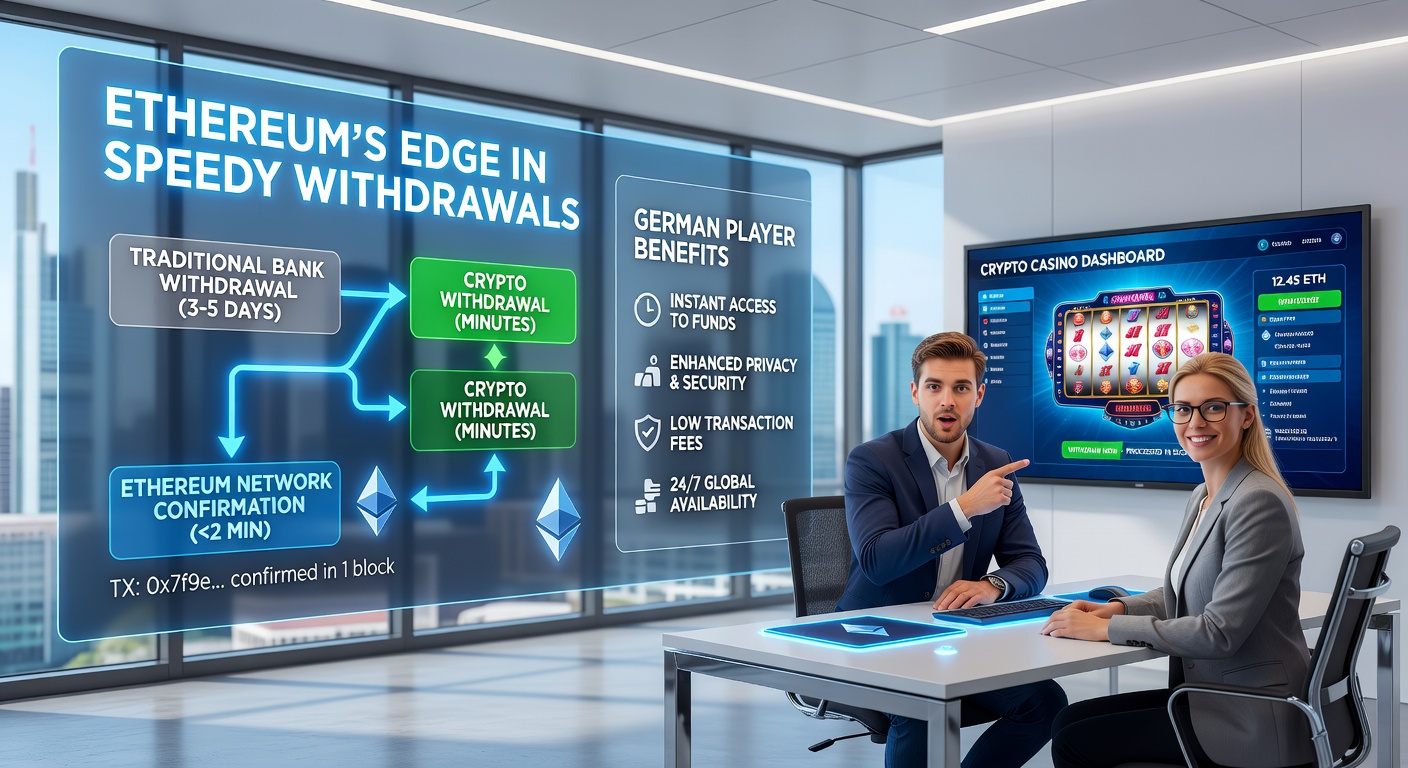 Vergleichstabelle von Ethereum-Withdrawals vs. traditionelle Banken in Crypto-Casinos