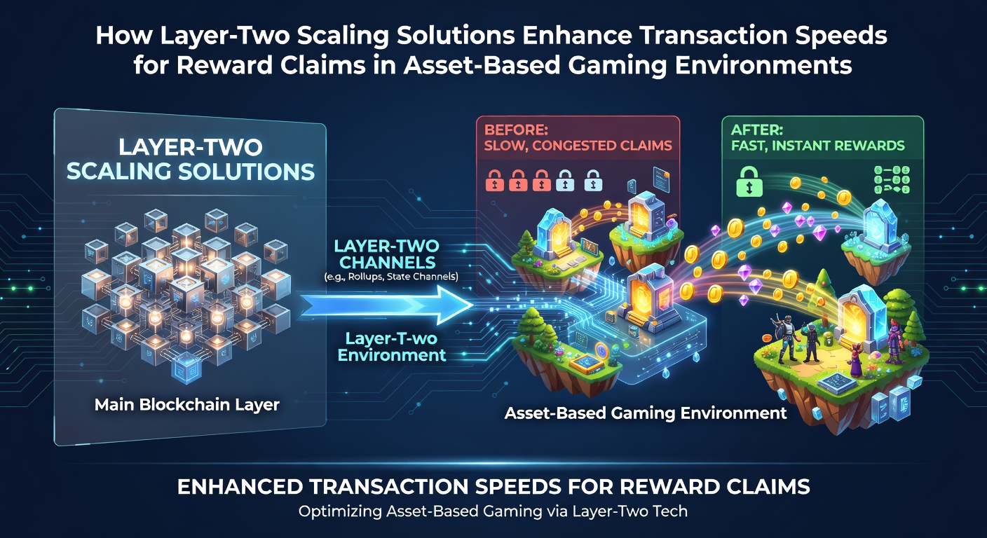 Darstellung von Layer-2-Skalierungslösungen in blockchain-basierten Gaming-Umgebungen mit schnelleren Transaktionen