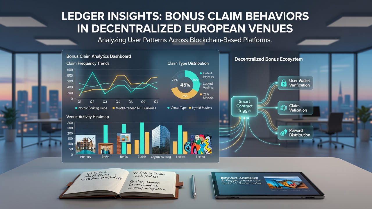Detaillierte Visualisierung von Bonus-Claim-Mustern über europäische Blockchains